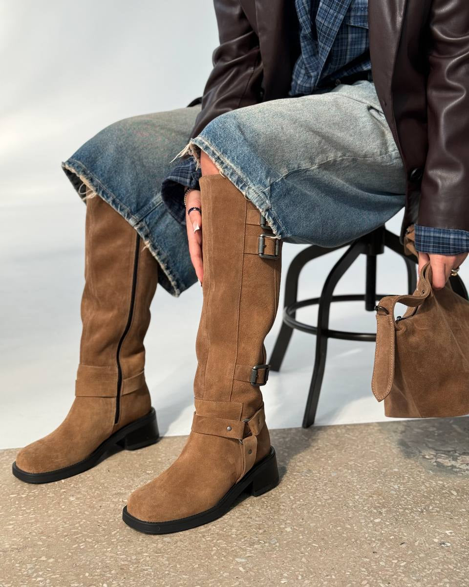 Quorain Sandy Tall Boots