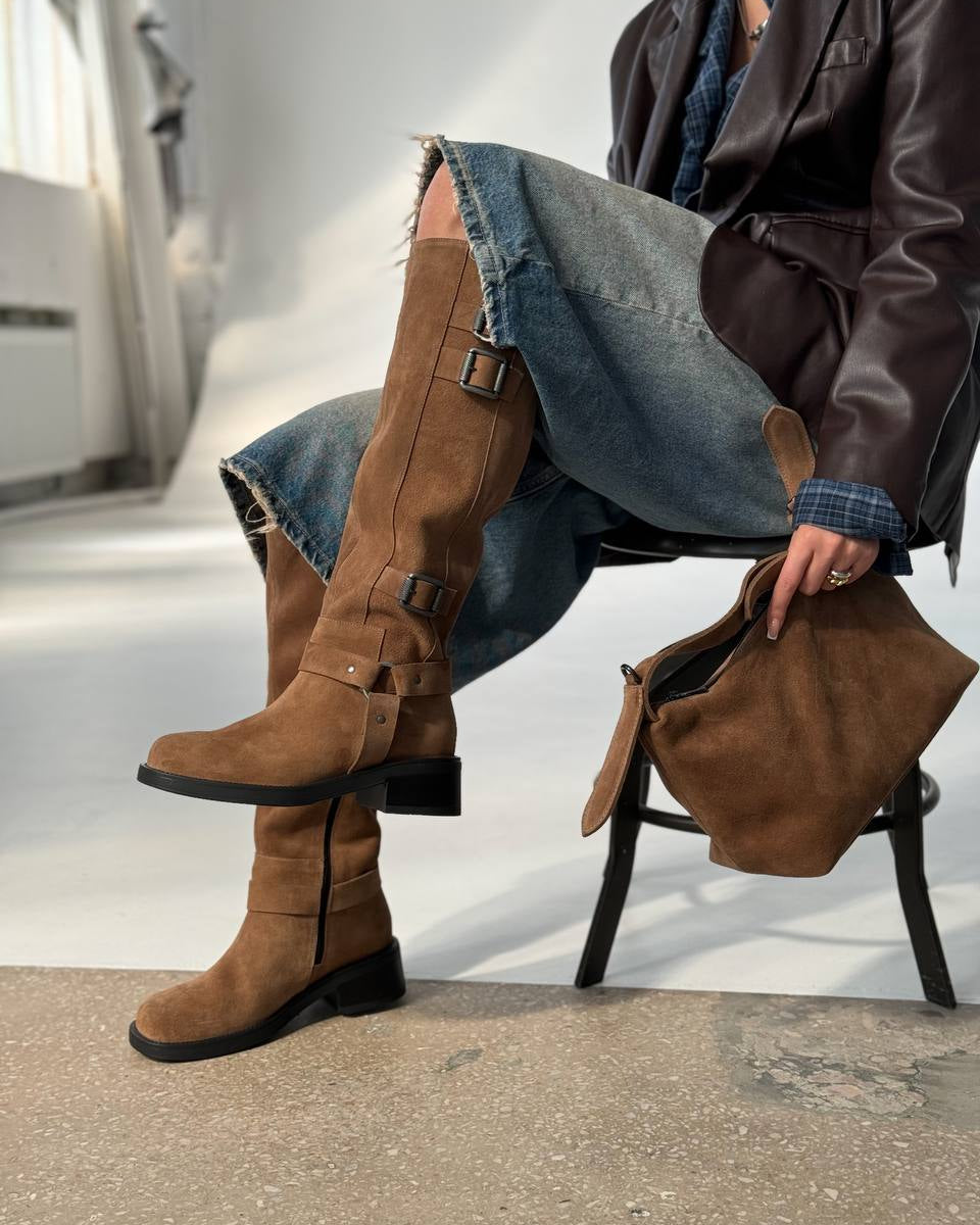Quorain Sandy Tall Boots