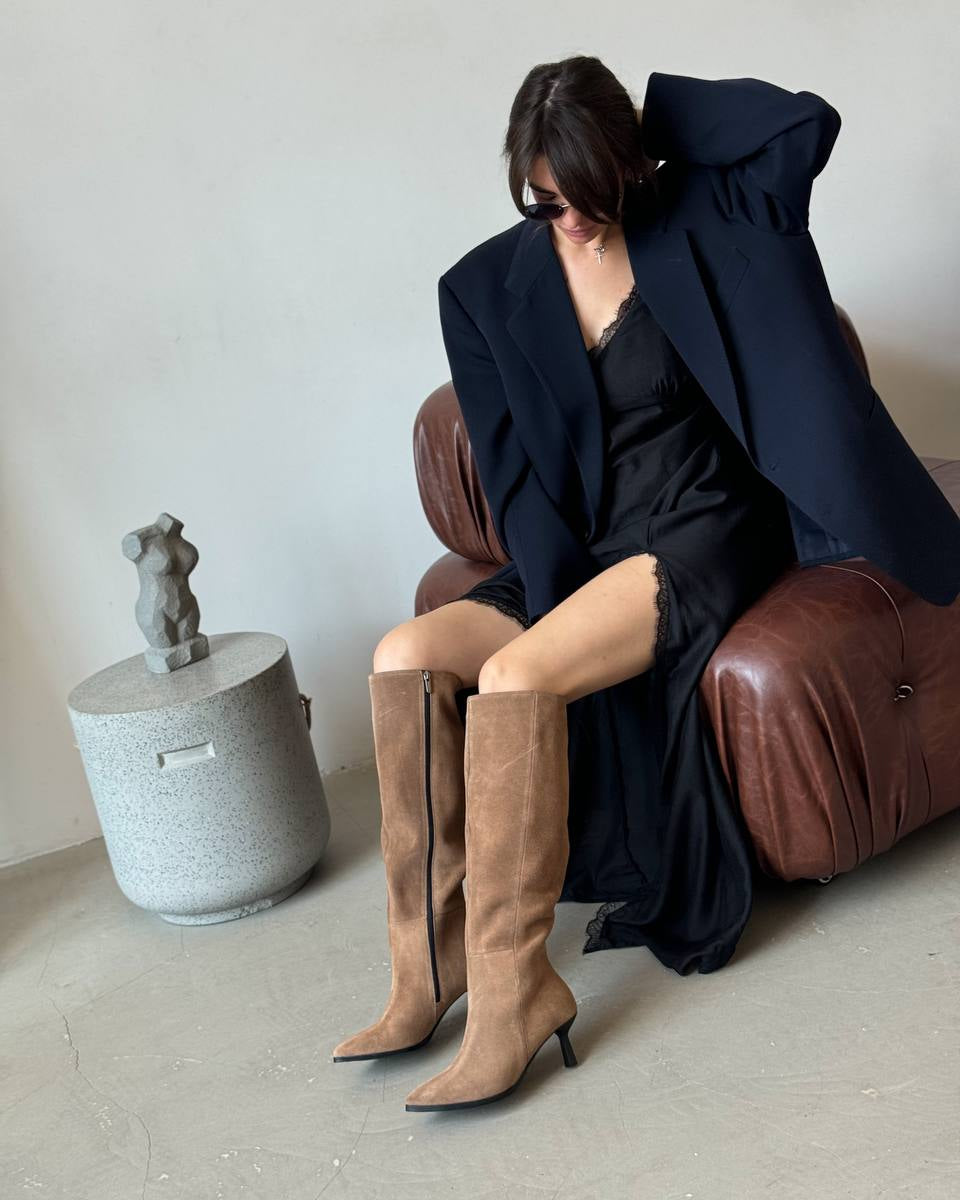 Velmere Sandy Tall Boots
