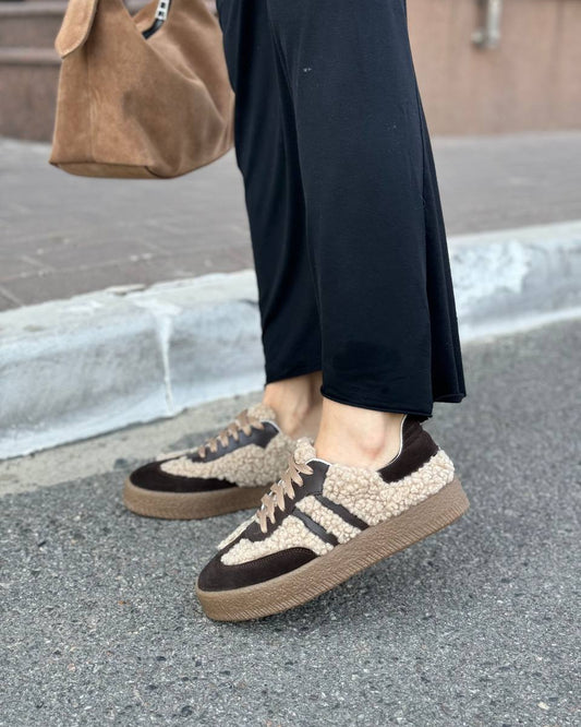 Kora Brown Suede Sneakers