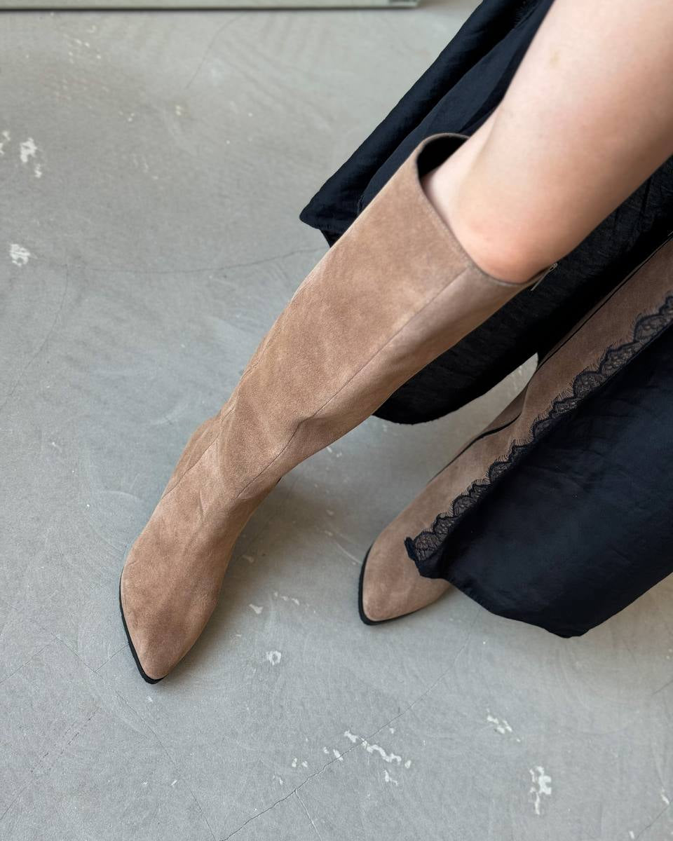 Velmere Sandy Tall Boots